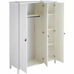 DAURIAN - Armoire 3 Portes En Bois - Blanc H195cm -chambre à coucher Soldes ARMOIRE DAURIAN 27355930 B 2