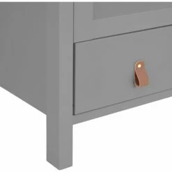 DAURIAN - Armoire En Bois 2 Portes Et 1 Tiroir Avec Miroir - Gris H195cm 10 DAURIAN - Armoire En Bois 2 Portes Et 1 Tiroir Avec Miroir - Gris H195cm -chambre à coucher Soldes ARMOIRE DAURIAN 27355978 Z 1