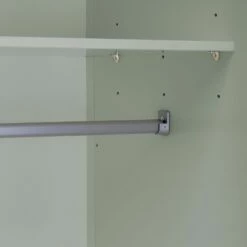 DAURIAN - Armoire En Bois 2 Portes Et 1 Tiroir Avec Miroir - Vert Olivier H195cm -chambre à coucher Soldes ARMOIRE DAURIAN 27355985 Z 2