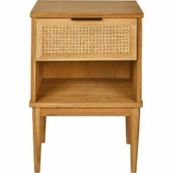 ARTHURA - Table De Chevet En Acacia Et Rotin 1 Tiroir L45xl36xH63cm - Bois Clair 13 ARTHURA - Table De Chevet En Acacia Et Rotin 1 Tiroir L45xl36xH63cm - Bois Clair -chambre à coucher Soldes ARTHURA 26735726 F 1