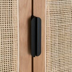 CALLISTA - Armoire 2 Portes Battantes En Bois Et Cannage - Bois Clair H180cm -chambre à coucher Soldes Armoire CALLISTA 27488324 Z 1