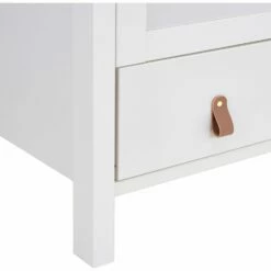 DAURIAN - Armoire En Bois 2 Portes Et 1 Tiroir Avec Miroir - Blanc H195cm -chambre à coucher Soldes Armoire DAURIAN 27355961 Z 1
