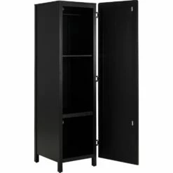 GALANT - Armoire 1 Porte En Cannage - Noir H180cm -chambre à coucher Soldes Armoire GALANT 27021125 B 1