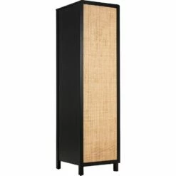 GALANT - Armoire 1 Porte En Cannage - Noir H180cm -chambre à coucher Soldes Armoire GALANT 27021125 B 2