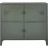LOFTER - Commode 4 Portes En Acier - Vert Cèdre 2 LOFTER - Commode 4 Portes En Acier - Vert Cèdre -chambre à coucher Soldes Armoire LOFTER 27572733 F 1