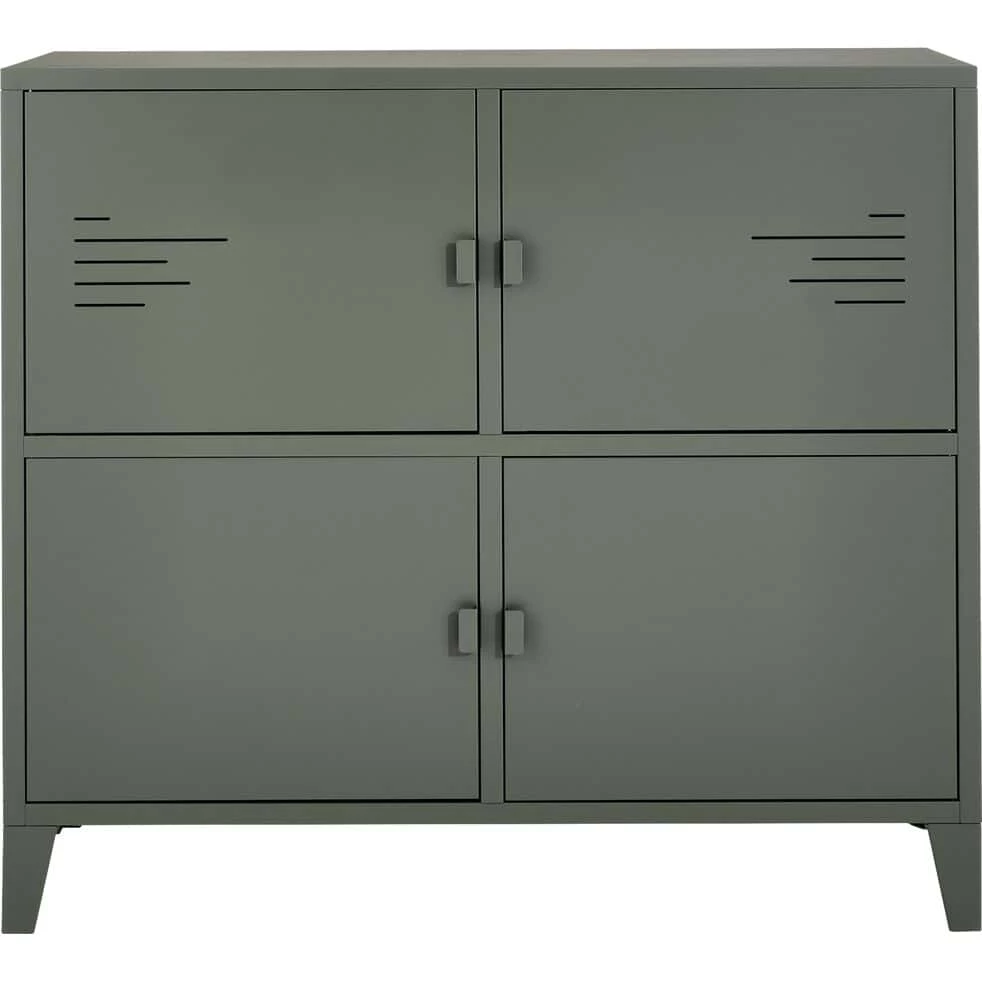 LOFTER - Commode 4 Portes En Acier - Vert Cèdre 3 LOFTER - Commode 4 Portes En Acier - Vert Cèdre