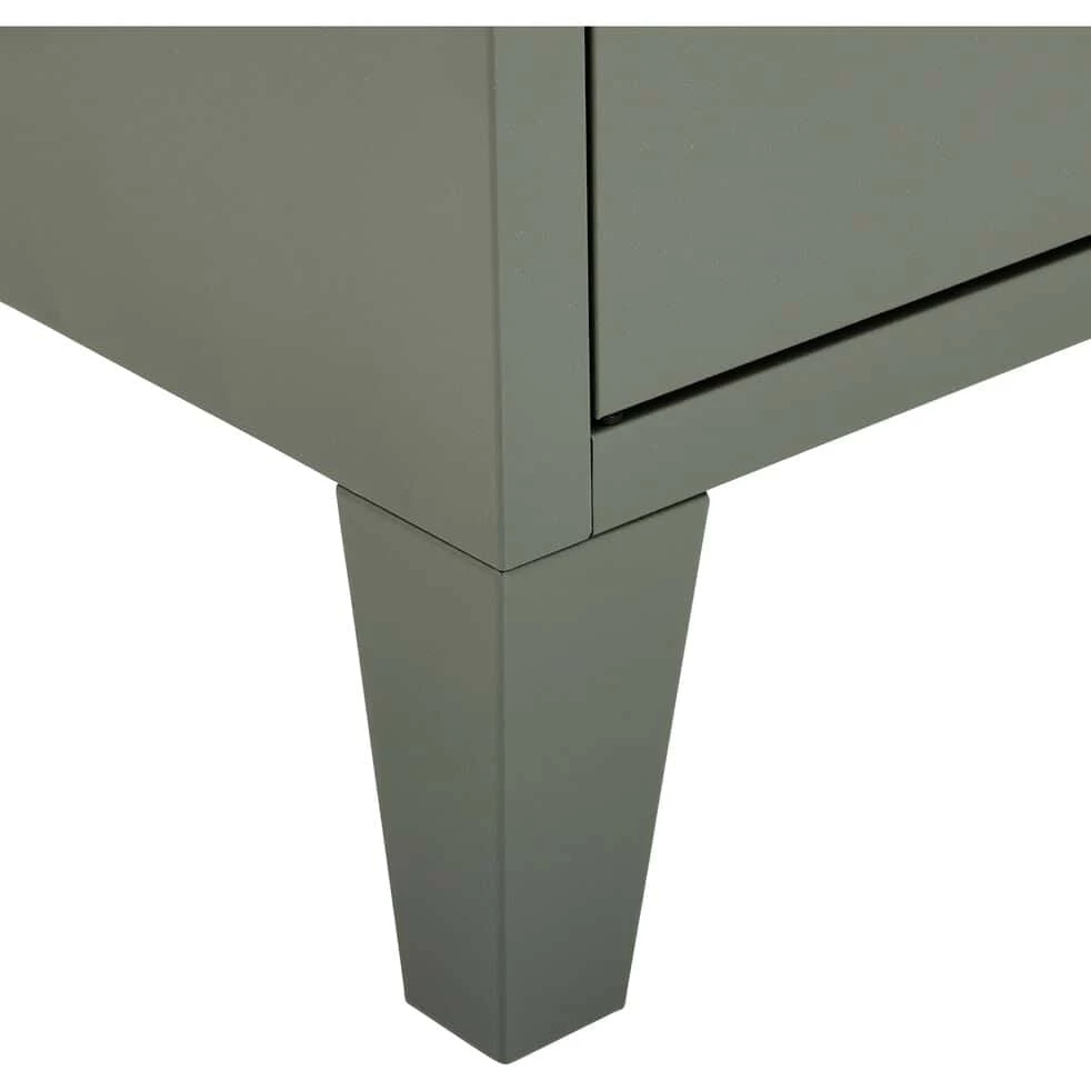 LOFTER - Commode 4 Portes En Acier - Vert Cèdre 6 LOFTER - Commode 4 Portes En Acier - Vert Cèdre – Image 4