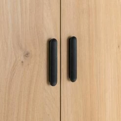 SALVA - Armoire 3 Portes Battantes Aspect Chêne - Bois Clair H200cm -chambre à coucher Soldes Armoire SALVA 27445761 Z 2