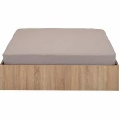 BALME - Lit-coffre 2 Places En Bois 140x200cm - Effet Chêne Clair -chambre à coucher Soldes BALME 26733180 B 1