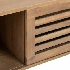 GAIA - Bout De Lit En Acacia L135xl37xH32 Cm - Bois Clair -chambre à coucher Soldes Bout de lit GAIA 27112885 Z 1