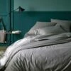 CALANQUES - Linge De Lit Uni En Coton - Gris Restanque -chambre à coucher Soldes CALANQUES 80000021 A 1