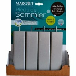 CARRE - Pieds De Sommier Imitation Métal H20 Cm - Jeu De 4