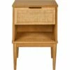 ARTHURA - Table De Chevet En Acacia Et Rotin 1 Tiroir L45xl36xH63cm - Bois Clair 2 ARTHURA - Table De Chevet En Acacia Et Rotin 1 Tiroir L45xl36xH63cm - Bois Clair -chambre à coucher Soldes CHEVET 1T 1 NICHE ARTHURA 26735726 F 1