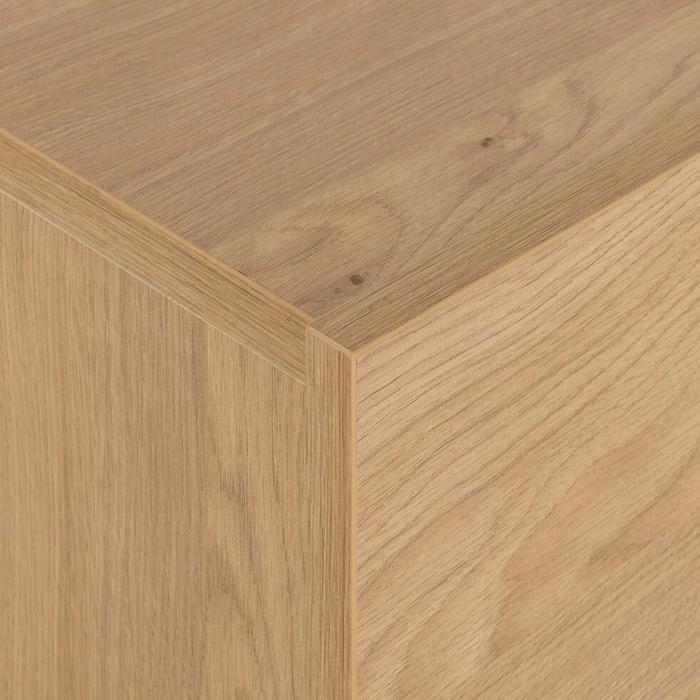 GASPARD - Table De Chevet En Bois Avec Deux Tiroirs L51.6xl36.8xH43cm - Bois Clair 7 GASPARD - Table De Chevet En Bois Avec Deux Tiroirs L51.6xl36.8xH43cm - Bois Clair – Image 5