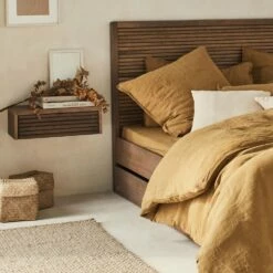 CRUZ - Chevet Suspendu En Pin L50xl26xH16.3cm - Bois Foncé 11 CRUZ - Chevet Suspendu En Pin L50xl26xH16.3cm - Bois Foncé -chambre à coucher Soldes CHEVET CRUZ 27331194 A 1