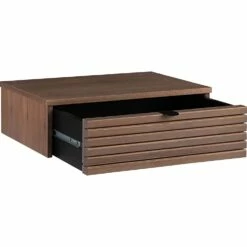 CRUZ - Chevet Suspendu En Pin L50xl26xH16.3cm - Bois Foncé 9 CRUZ - Chevet Suspendu En Pin L50xl26xH16.3cm - Bois Foncé -chambre à coucher Soldes CHEVET CRUZ 27331194 B 2