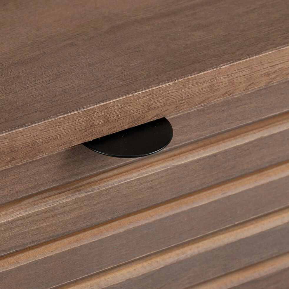 CRUZ - Chevet Suspendu En Pin L50xl26xH16.3cm - Bois Foncé 6 CRUZ - Chevet Suspendu En Pin L50xl26xH16.3cm - Bois Foncé – Image 4