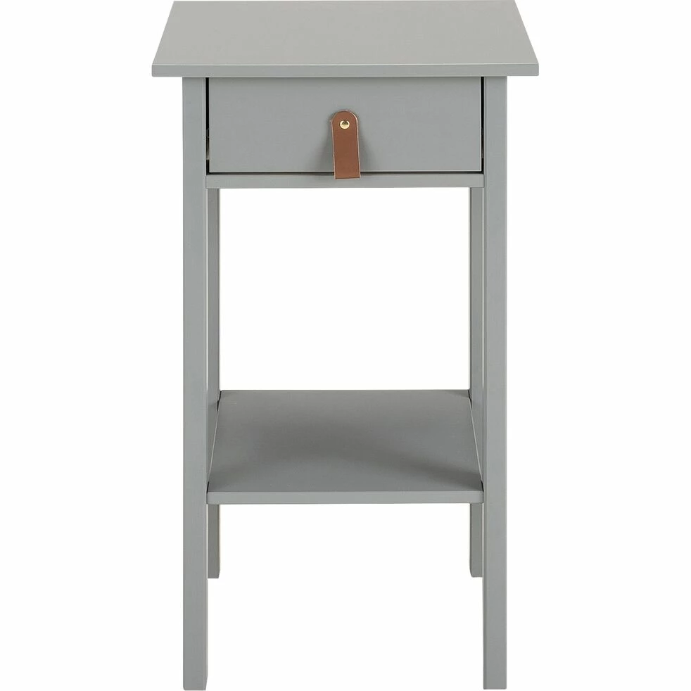 DAURIAN - Table De Chevet En Bois 1 Tiroir L40cxl35,4cxH70cm - Gris 3 DAURIAN - Table De Chevet En Bois 1 Tiroir L40cxl35,4cxH70cm - Gris
