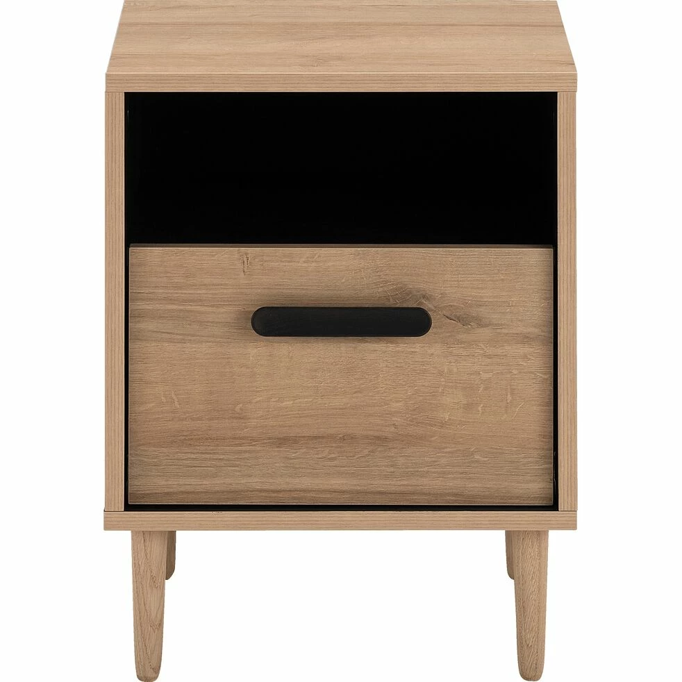 SALVA - Table De Chevet 1 Tiroir L43xl37xH57cm - Bois Clair 3 SALVA - Table De Chevet 1 Tiroir L43xl37xH57cm - Bois Clair