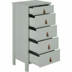 DAURIAN - Chiffonnier 5 Tiroirs En Bois - Vert Olivier 9 DAURIAN - Chiffonnier 5 Tiroirs En Bois - Vert Olivier -chambre à coucher Soldes CHIFFONNIER DAURIAN 27356364 B 2