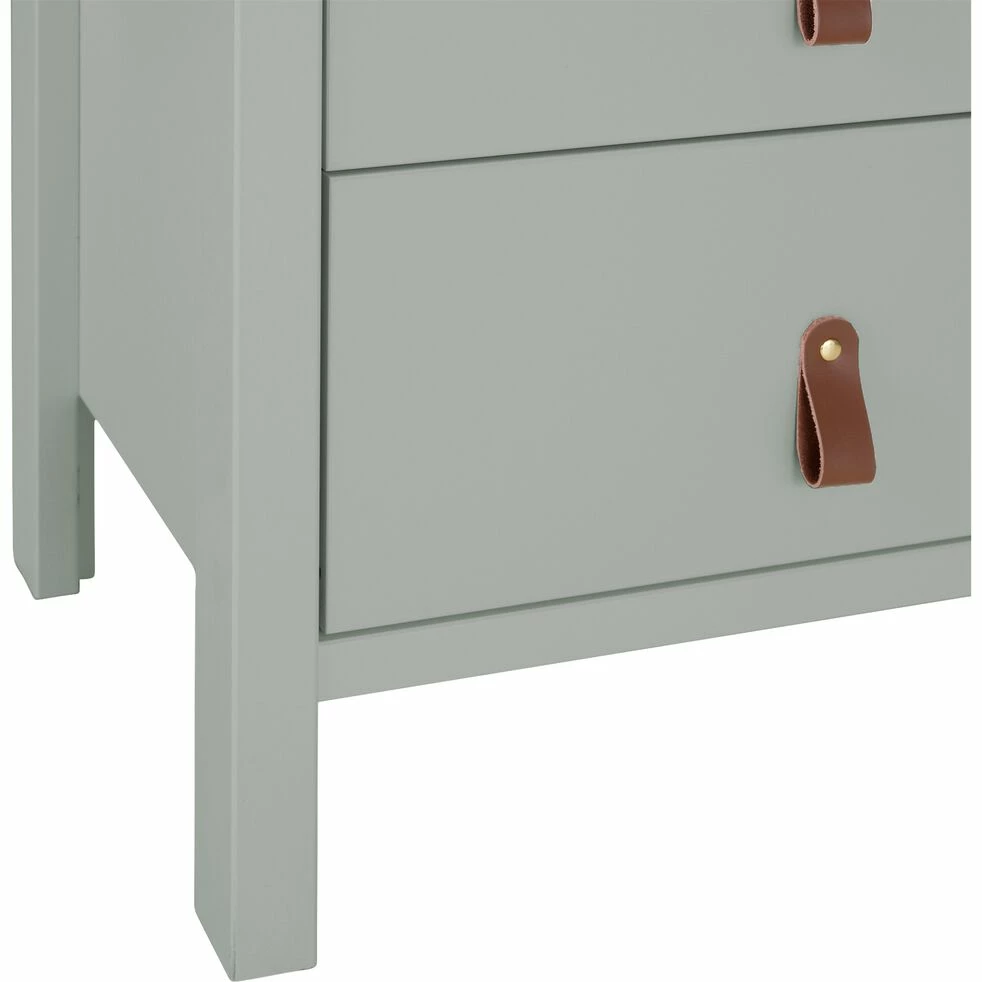 DAURIAN - Chiffonnier 5 Tiroirs En Bois - Vert Olivier 6 DAURIAN - Chiffonnier 5 Tiroirs En Bois - Vert Olivier – Image 4