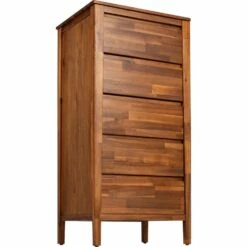 THAO - Chiffonnier 4 Tiroirs Avec Miroir Repliable En Acacia Massif 13 THAO - Chiffonnier 4 Tiroirs Avec Miroir Repliable En Acacia Massif -chambre à coucher Soldes COMMODE 4 TIROIRS AVEC MIROIR THAO 26532066 B 3