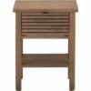 CRUZ - Table De Chevet 1 Tiroir En Pin L44xl37.5xH57.5cm - Bois Foncé -chambre à coucher Soldes COMMODE CRUZ 26803180 F 1