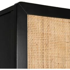 GALANT - Commode 3 Tiroirs En Rotin - Noir 10 GALANT - Commode 3 Tiroirs En Rotin - Noir -chambre à coucher Soldes COMMODE GALANT 27021101 Z 1