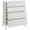 PRADO - Commode 4 Tiroirs En Bois - Blanc 1 PRADO - Commode 4 Tiroirs En Bois - Blanc -chambre à coucher Soldes COMMODE PRADO 27074589 B 1
