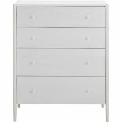 PRADO - Commode 4 Tiroirs En Bois - Blanc -chambre à coucher Soldes COMMODE PRADO 27074589 F 1