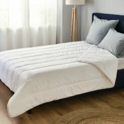 NALA - Couette Tempérée En Coton Bio - Blanc 240x220cm -chambre à coucher Soldes COUETTE NALA 27328040 A 1