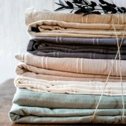 BELCODENE - Couvre-lit Tissé En Coton - Beige Roucas 230x250cm -chambre à coucher Soldes COUVRE LIT BELCODENE 26498362 A 1