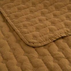 BENITO - Couvre-lit En Tissu Surpiqué - Jaune Alep 230x250cm -chambre à coucher Soldes COUVRE LIT BENITO 27277966 Z 1