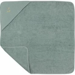 NUAGE - Ensemble Cape De Bain Et Gant Bébé Avec Broderie Lurex - Bleu Calaluna -chambre à coucher Soldes Cape de bain gant Nuage 27173886 F 2