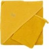 NUAGE - Ensemble Cape De Bain Et Gant Bébé Avec Broderie Lurex - Jaune -chambre à coucher Soldes Cape de bain gant Nuage 27173923 F 1