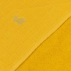 NUAGE - Ensemble Cape De Bain Et Gant Bébé Avec Broderie Lurex - Jaune -chambre à coucher Soldes Cape de bain gant Nuage 27173923 Z 1