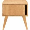 BRUNA - Table De Chevet En Plaqué Chêne L45xl40xH48cm - Bois Clair -chambre à coucher Soldes Chevet BRUNA 26952482 F 1