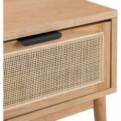 CALLISTA - Table De Chevet En Bois Et Cannage 1 Tiroir L45xl40xH50cm - Bois Clair -chambre à coucher Soldes Chevet CALLISTA 27488287 Z 1
