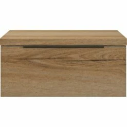 LUCIAN - Table De Chevet Suspendue En Bois 1 Tiroir L40xl36xH19cm - Bois Clair