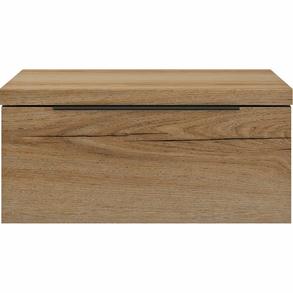 LUCIAN - Table De Chevet Suspendue En Bois 1 Tiroir L40xl36xH19cm - Bois Clair 3 LUCIAN - Table De Chevet Suspendue En Bois 1 Tiroir L40xl36xH19cm - Bois Clair