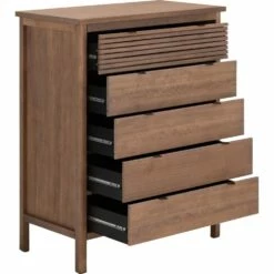 CRUZ - Chiffonnier 5 Tiroirs En Pin 17 CRUZ - Chiffonnier 5 Tiroirs En Pin -chambre à coucher Soldes Chiffonnier 5 tiroirs CRUZ 26803241 B 1