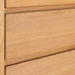 BRUNA - Commode 4 Tiroirs En Plaqué Chêne - Bois Clair -chambre à coucher Soldes Commode 4 tiroirs BRUNA 27469569 Z 2