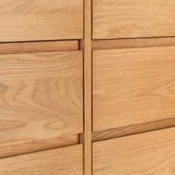 BRUNA - Commode 6 Tiroirs En Plaqué Chêne - Bois Clair -chambre à coucher Soldes Commode 6 tiroirs BRUNA 27469545 Z 2