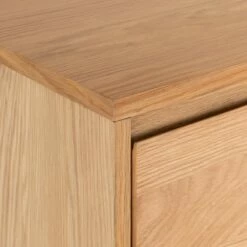 BRUNA - Commode 6 Tiroirs En Plaqué Chêne - Bois Clair -chambre à coucher Soldes Commode 6 tiroirs BRUNA 27469545 Z 3