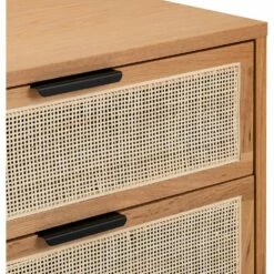 CALLISTA - Commode 6 Tiroirs En Bois Et Cannage - Bois Clair -chambre à coucher Soldes Commode CALLISTA 27471029 Z 1