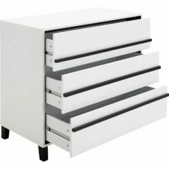 GAILLARD - Commode 3 Tiroirs En Bois - Blanc -chambre à coucher Soldes Commode GAILLARD 26980508 B 2