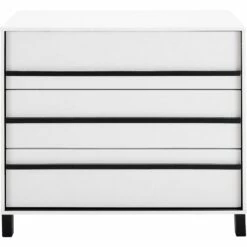 GAILLARD - Commode 3 Tiroirs En Bois - Blanc