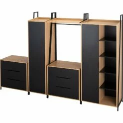 HENRY - Commode 3 Tiroirs - Noir H87,2XL90cm 17 HENRY - Commode 3 Tiroirs - Noir H87,2XL90cm -chambre à coucher Soldes Commode HENRY 27018941 G 1