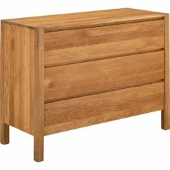 RENO - Commode 3 Tiroirs En Chêne - Bois Clair -chambre à coucher Soldes Commode RENO 27426180 B 1
