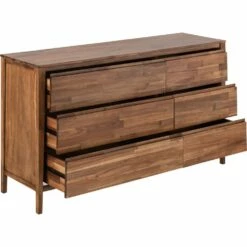 THAO - Commode 6 Tiroirs En Acacia Massif -chambre à coucher Soldes Commode THAO 26528342 B 2